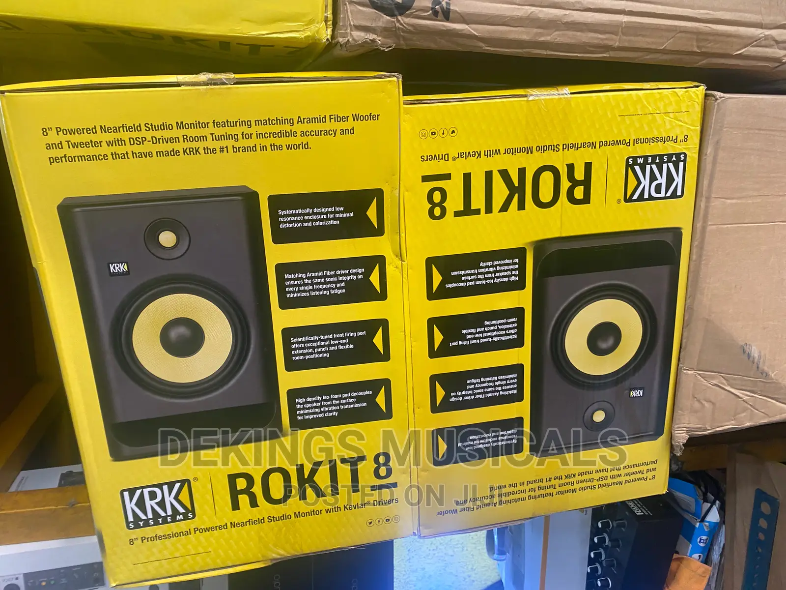 KRK Rokit 8 G4 Powered Studio Monitor Speaker Black