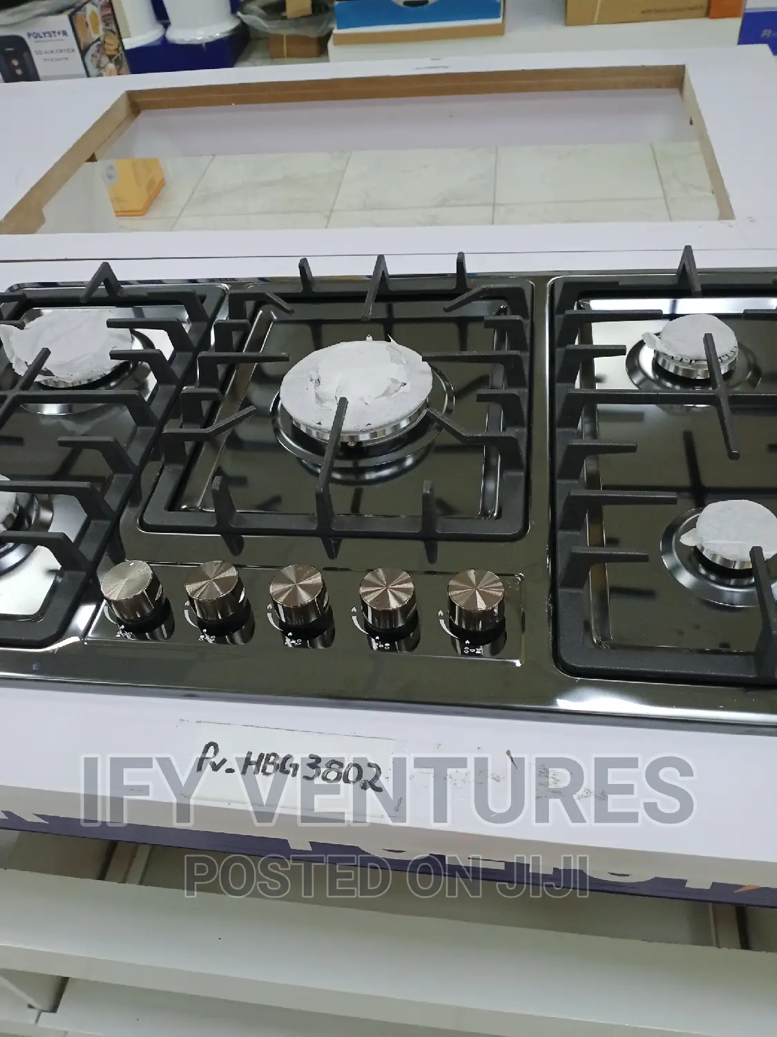 Polystar Built-In, 5 Burners Gas Cooker.