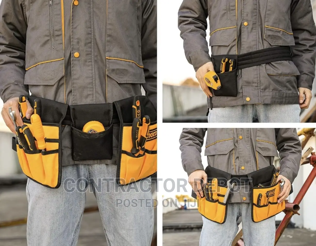 INGCO Tool Belt Pouch 600D Waterproof Polyester Aprons