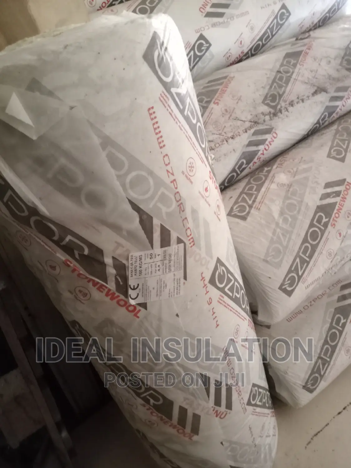 OZPOR Rockwool Blanket With Wire Mesh Made in Turkey.