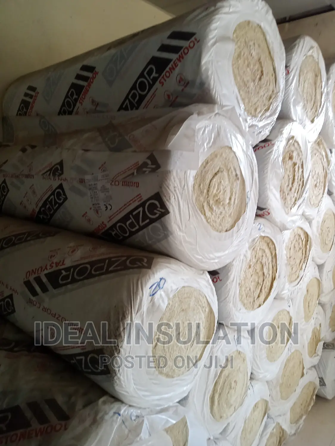 OZPOR Rockwool Blanket With Wire Mesh Made in Turkey.