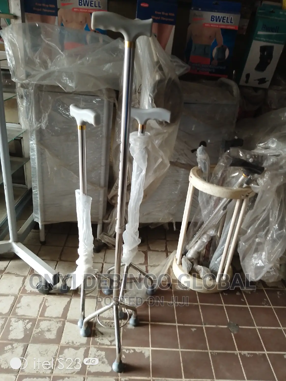 Adjustable and Removable Tripod Walking Stick