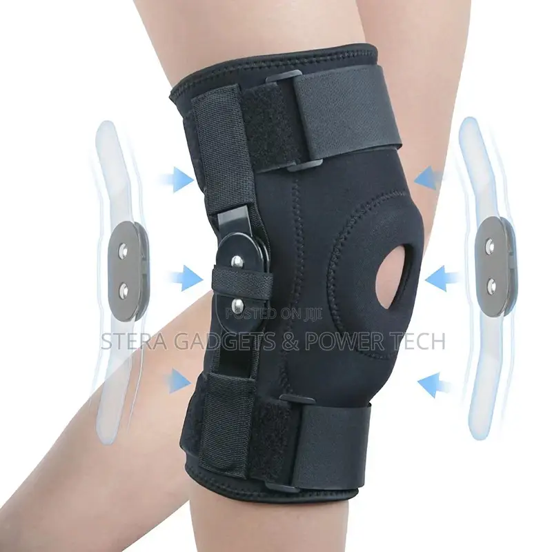 Knee Brace With Stabilizers Adjustable Compression Support