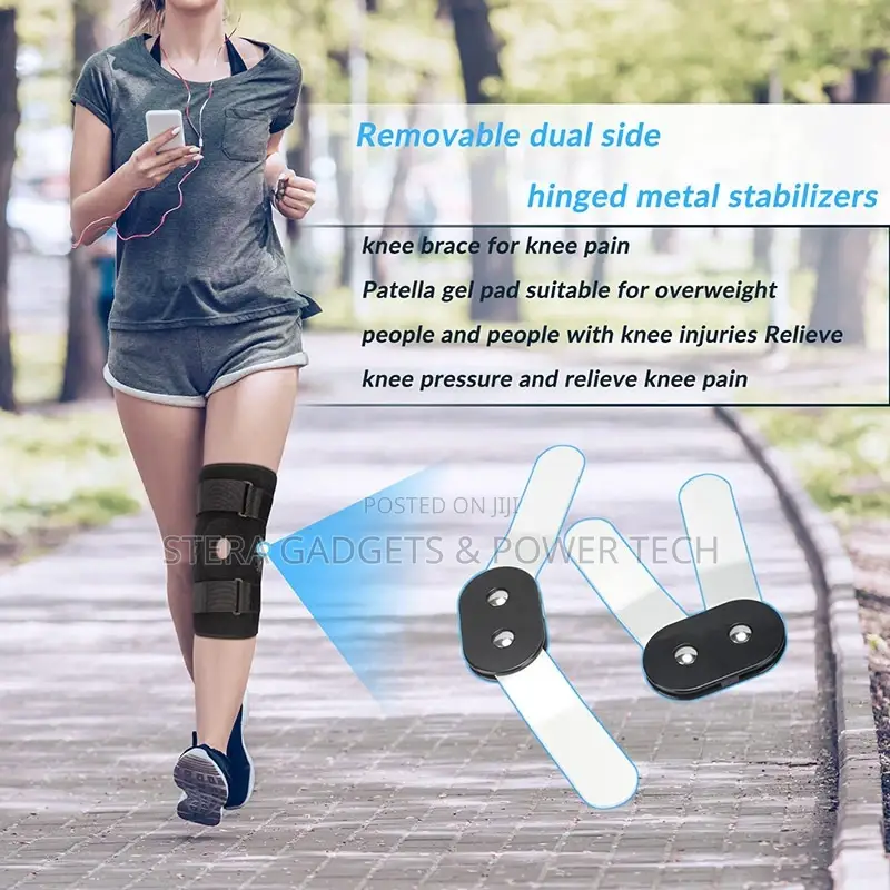 Knee Brace With Stabilizers Adjustable Compression Support