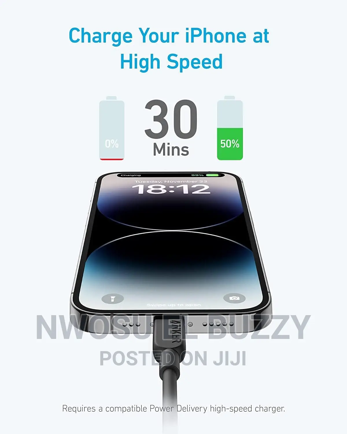 Anker 310 USB C to Lightning Cable