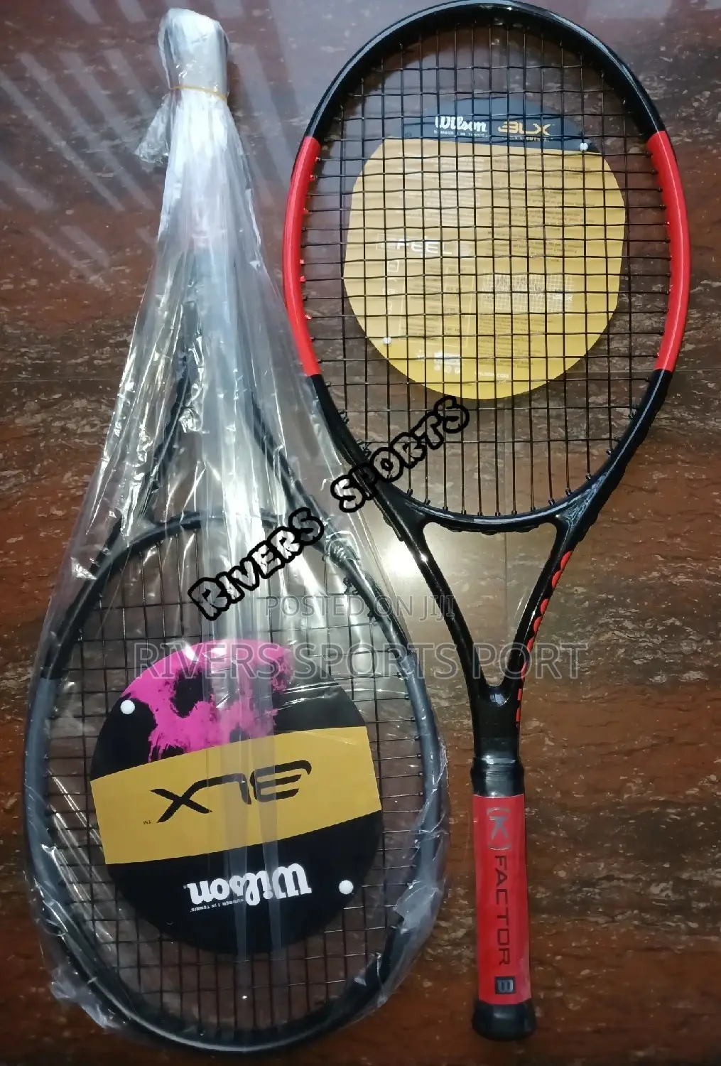 Original Wilson BLX Xfactor Lawn Tennis Racket Wit Carry Bag