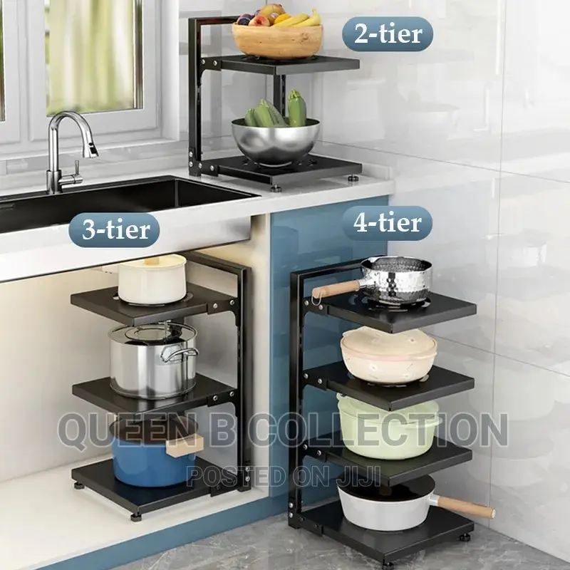 4 Layers Wooden Pot Stand.