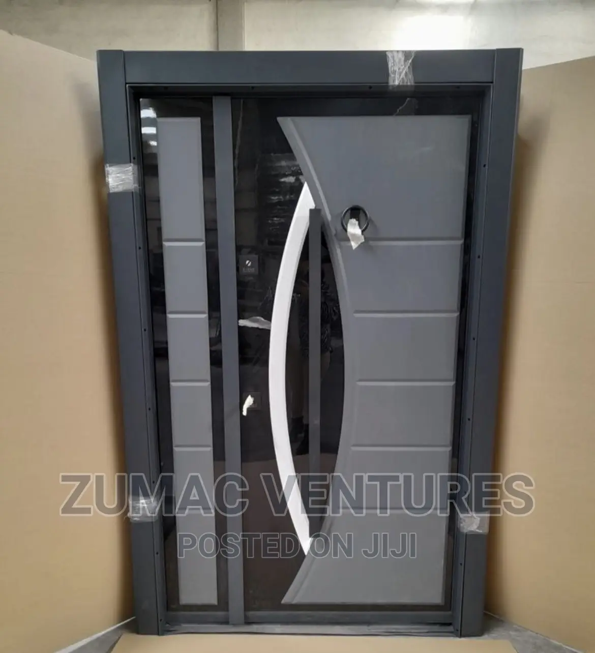 Black/Gray Color Turkish Main Entrance Door
