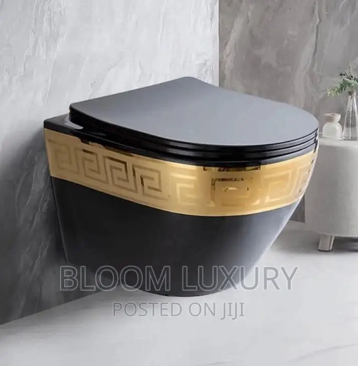 Black+Gold Conceal Toilet Available