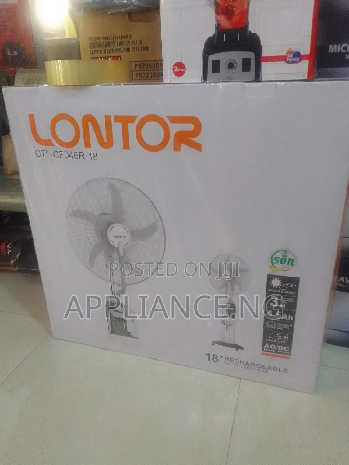 Lontor Mist Rechargeable Fan
