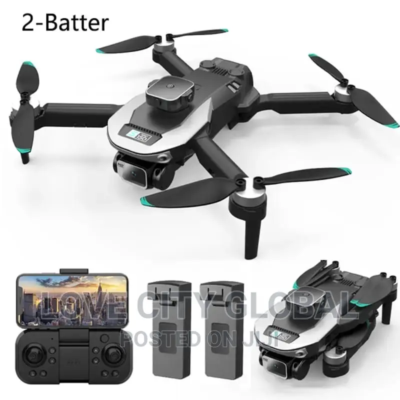 S150 Drone Obstacle Avoidance Dual Cam Rc Foldable 2 Battery
