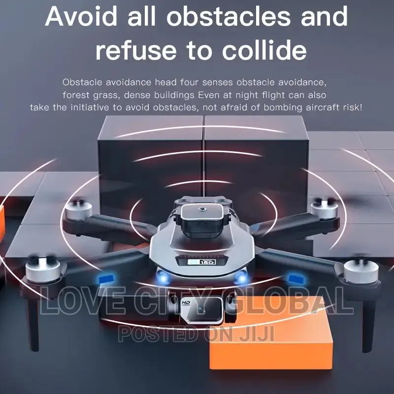 S150 Drone Obstacle Avoidance Dual Cam Rc Foldable 2 Battery