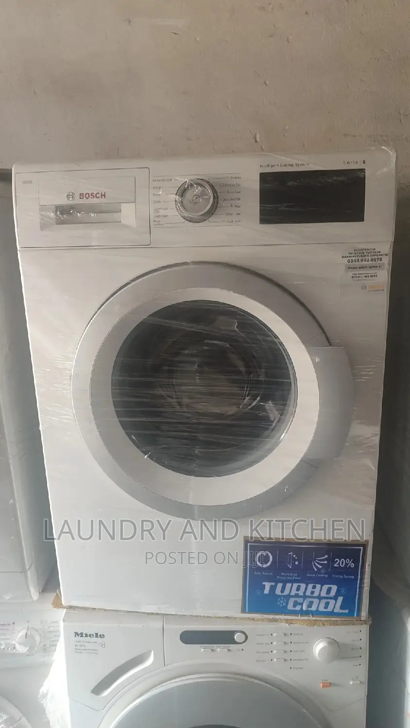 8kg Serie 6 Bosch Washing Machine for Commercial and Home