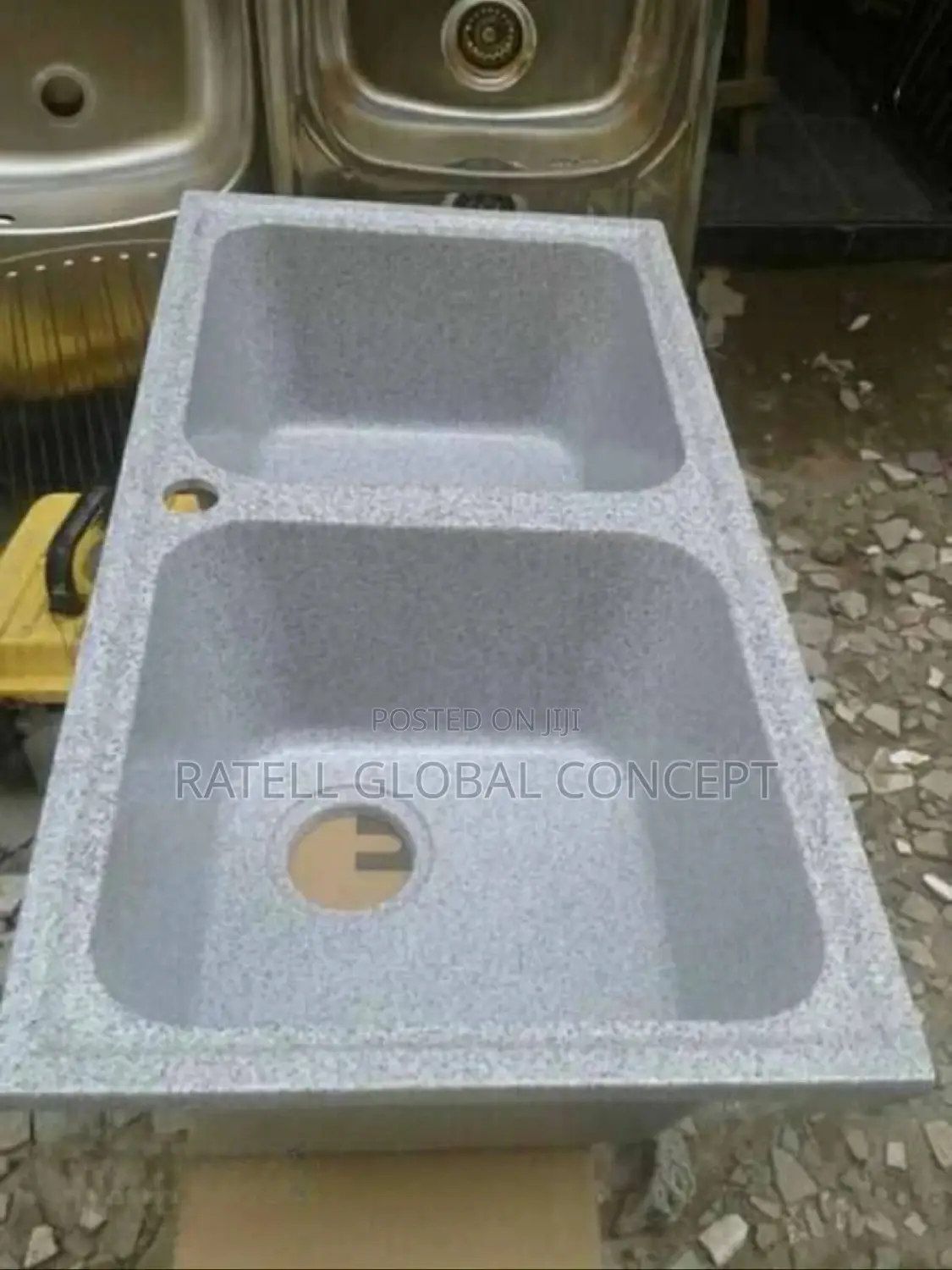 Double Bowl Marble Kitchen Sink