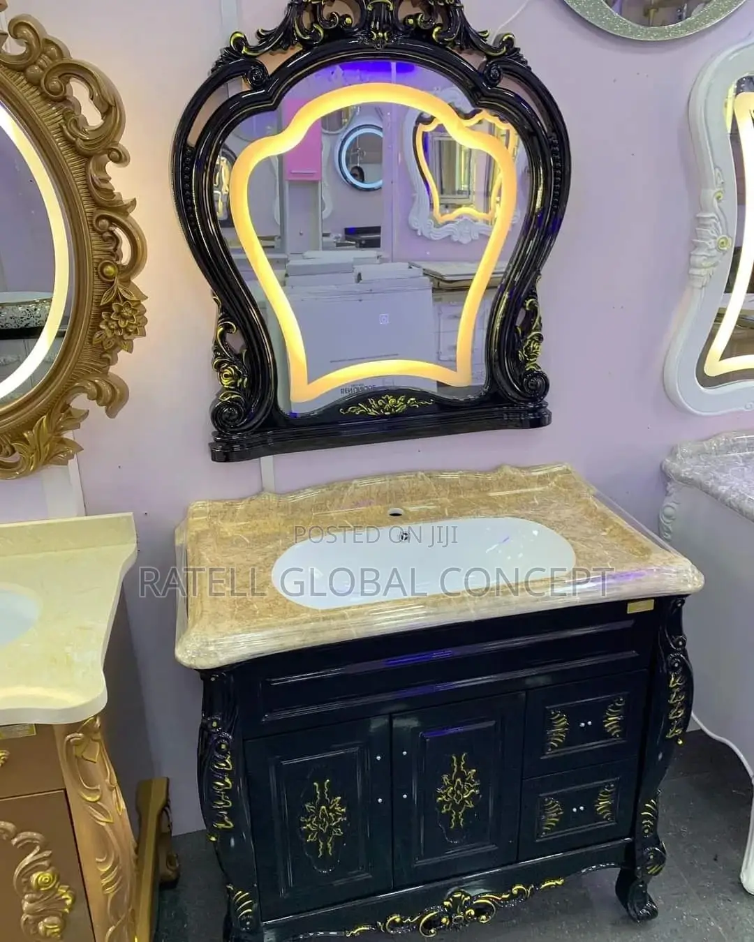 Executive Royal Cabinet Wash Basin With Mirror
