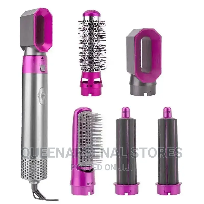 5in1 Hot Air Comb for Curling,Straightening Hair and Drying