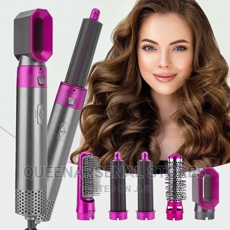5in1 Hot Air Comb for Curling,Straightening Hair and Drying