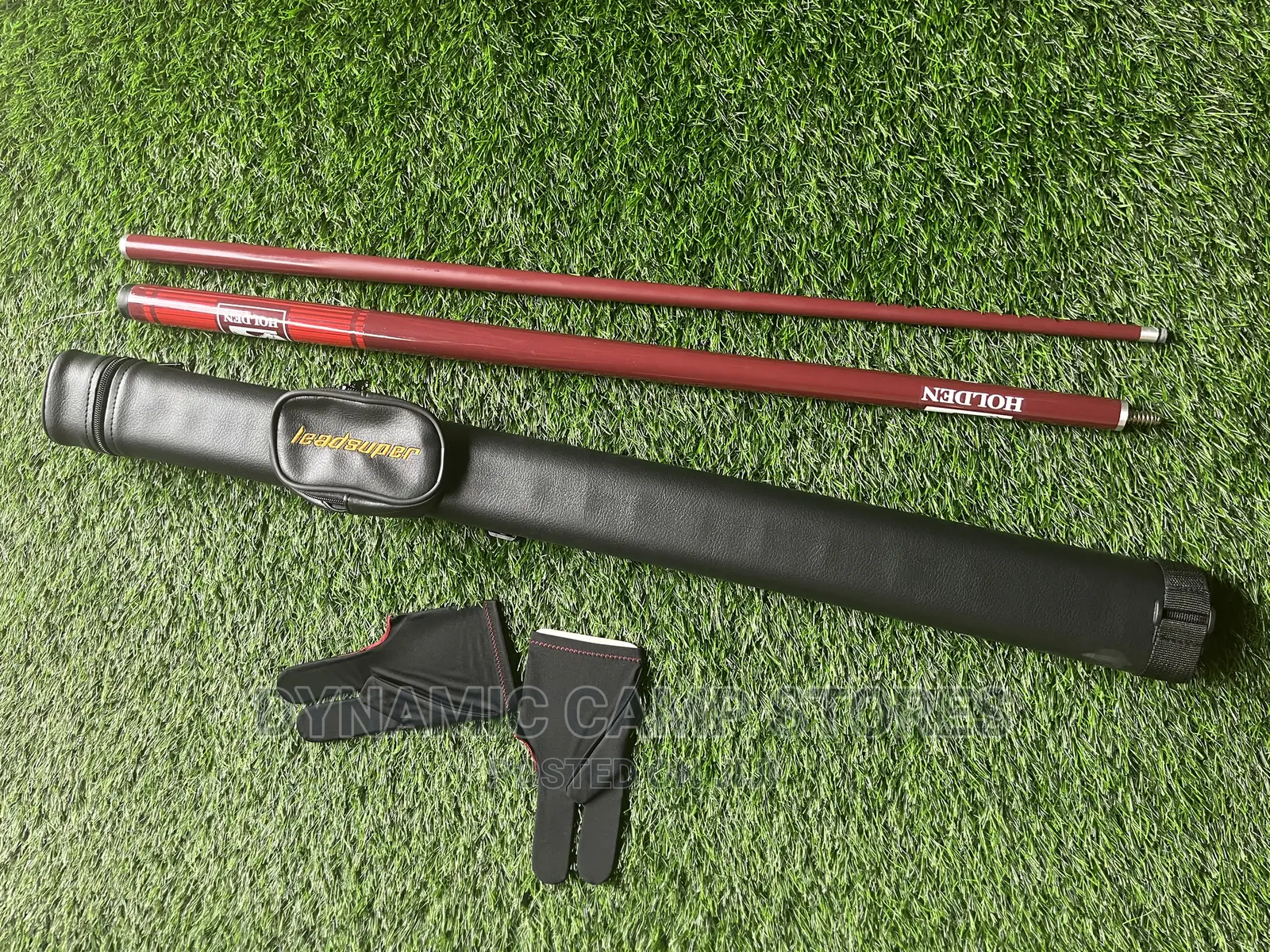 Fibre Cue Stick With Pouch And Pair Of Gloves 9.5mm