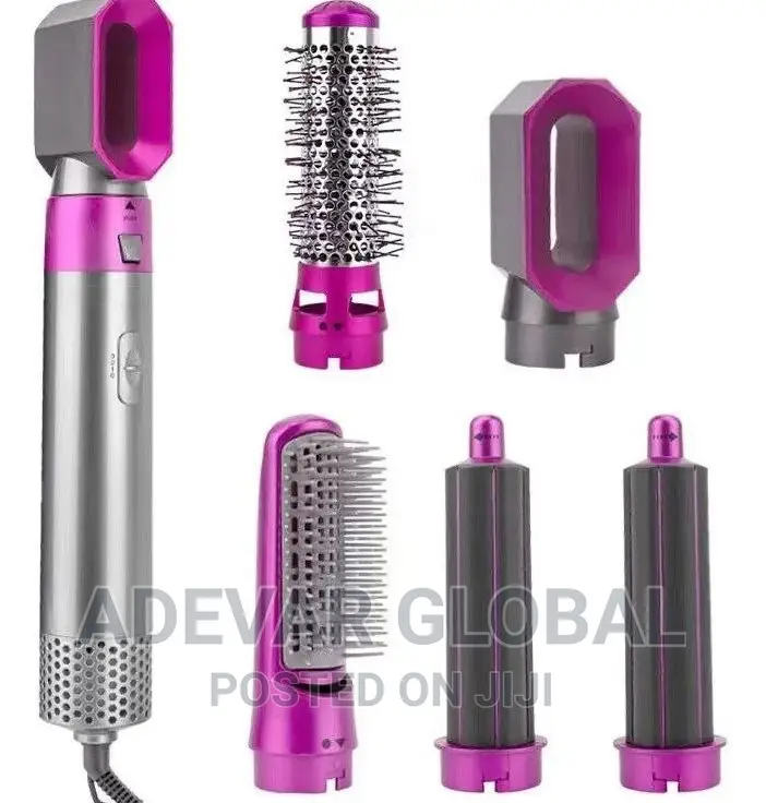 5 in 1 Hot Air Comb for Curling and Straightening Hair
