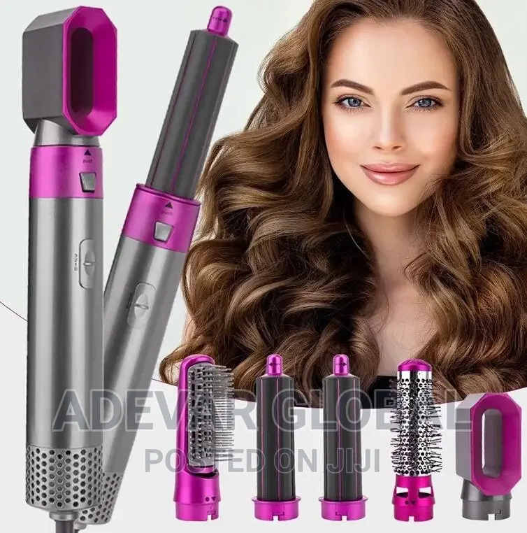 5 in 1 Hot Air Comb for Curling and Straightening Hair