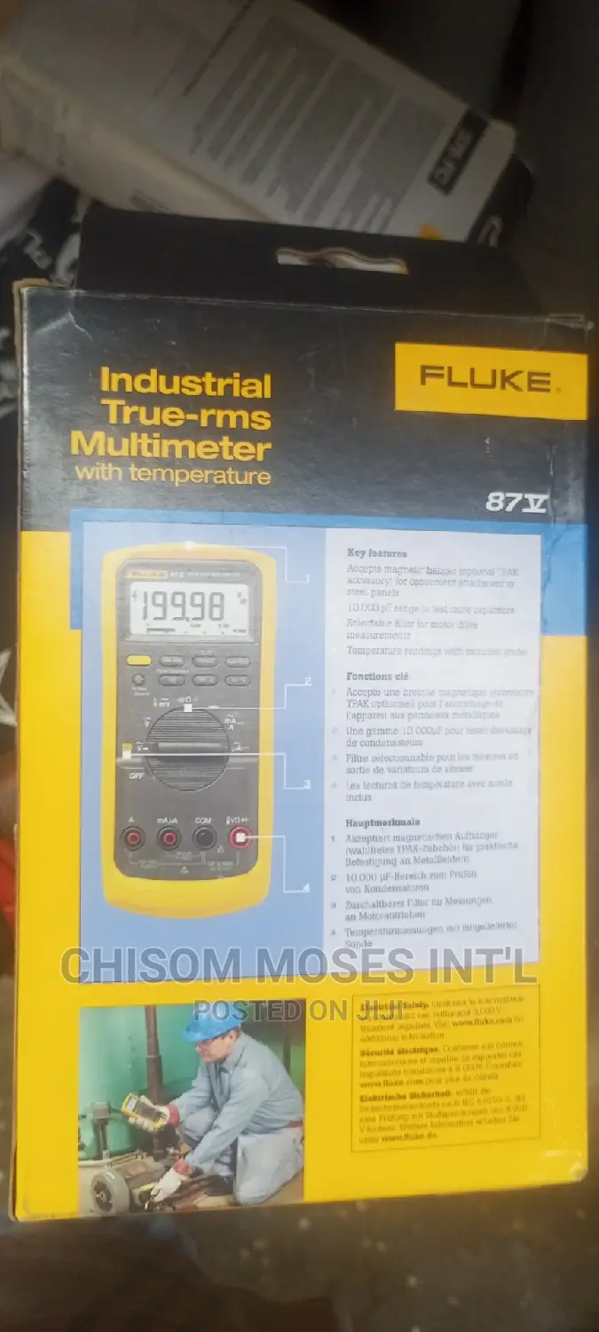 Fluke 87-v Industrial True-RMS Multimeter With Temperature