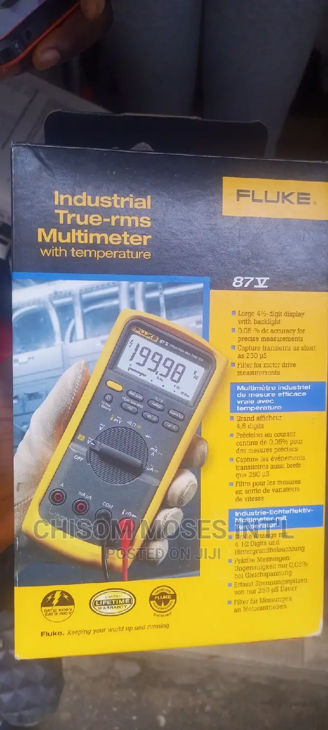 Fluke 87-v Industrial True-RMS Multimeter With Temperature