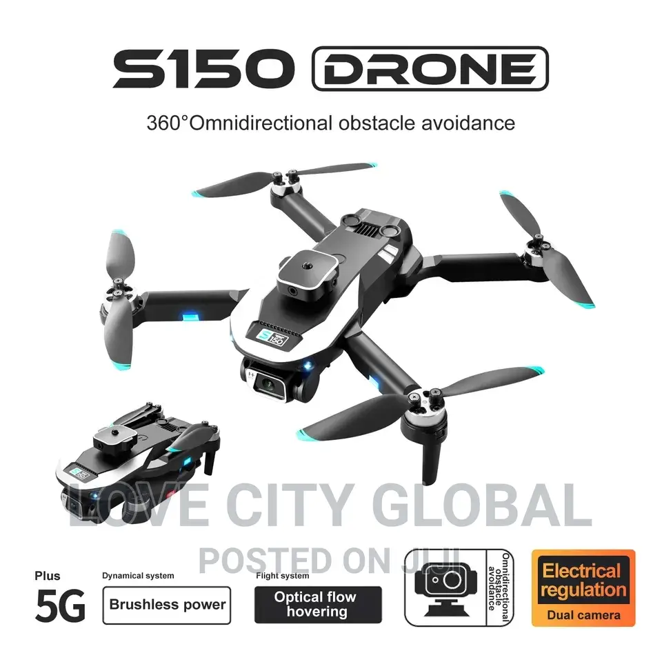 S150 RC Obstacle Avoidance Wifi HD Camera Drone, 2 Battery