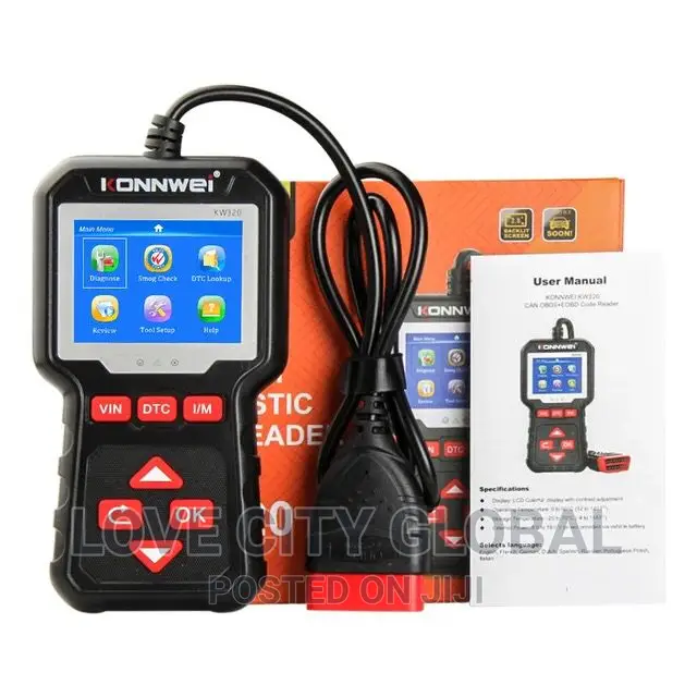 KW-320 CAN OBD2 EOBD Diagnostic Tool Car Scanner Clear Codes