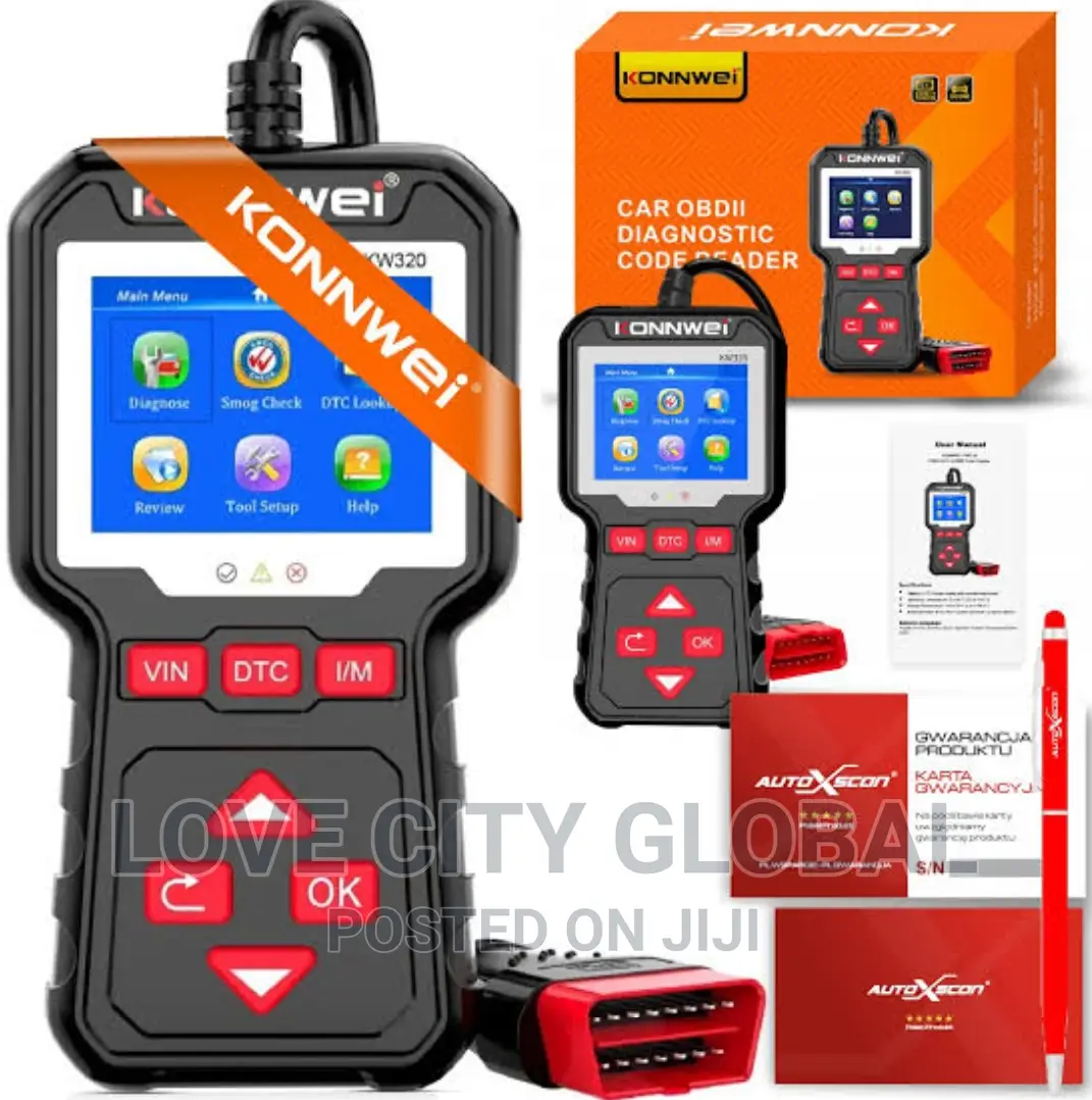 KW-320 CAN OBD2 EOBD Diagnostic Tool Car Scanner Clear Codes