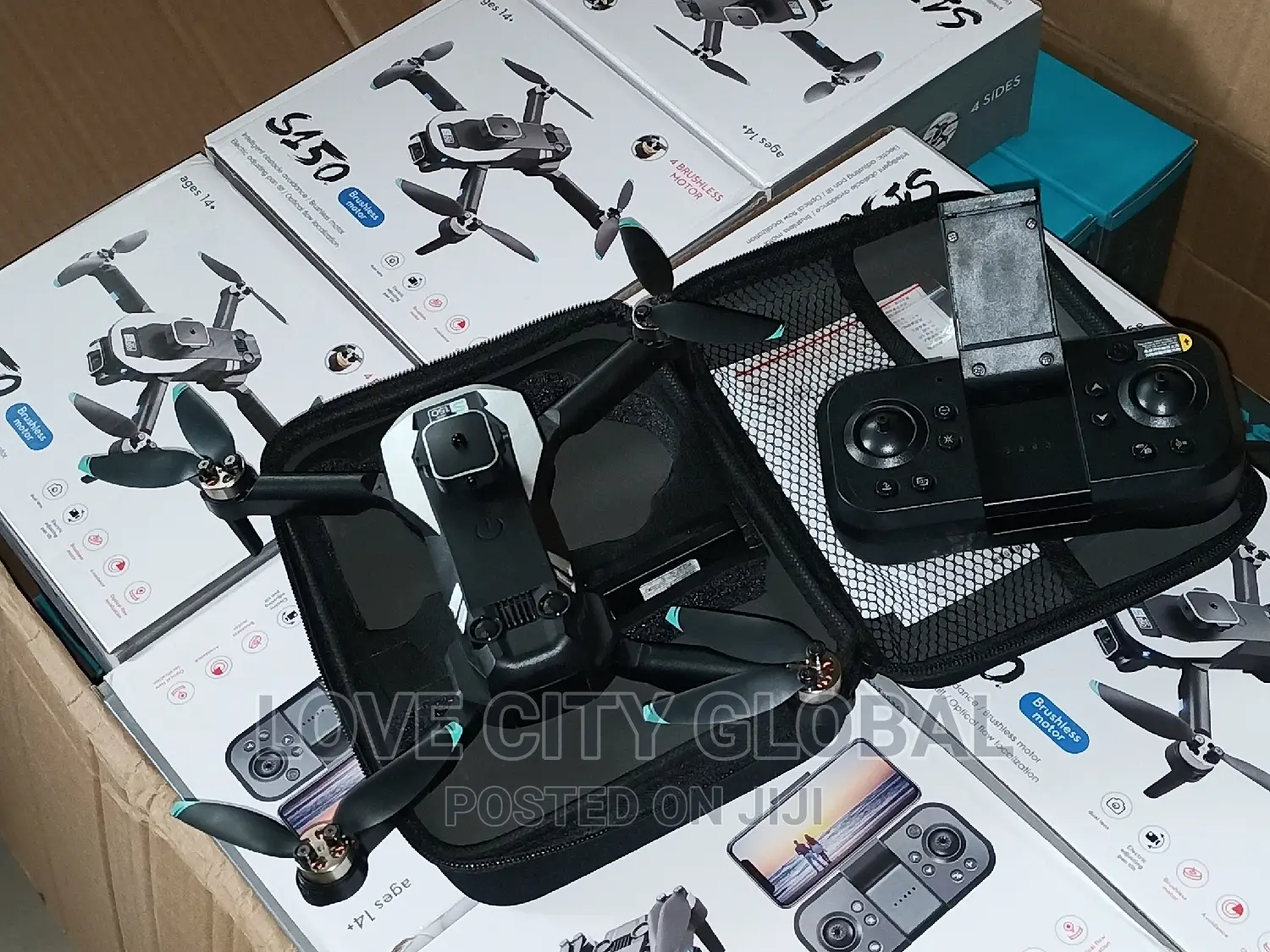 S150 Drone Obstacle Avoidance Dual Cam Rc Foldable 2 Battery