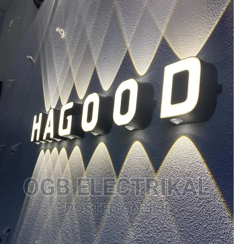 Waterproof Letter Led Wall Lamp