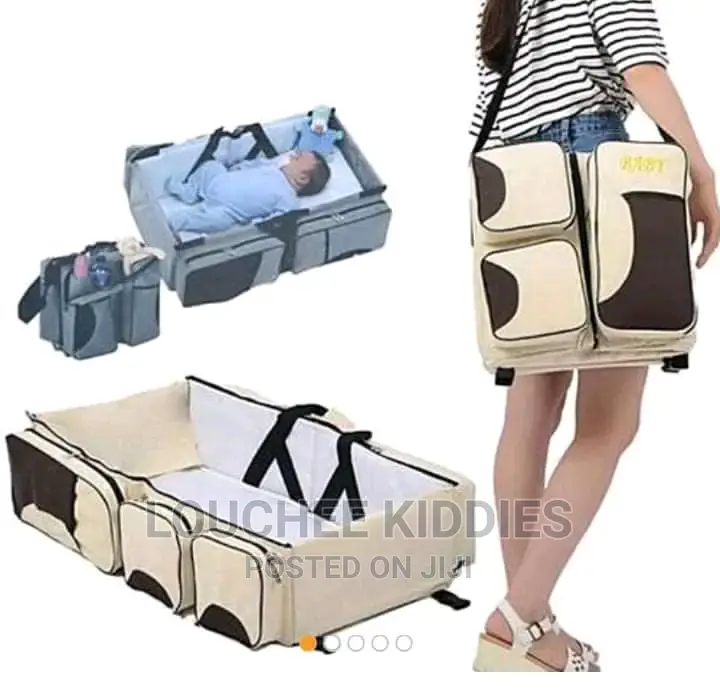 Baby Diaper Bag and Baby Bed