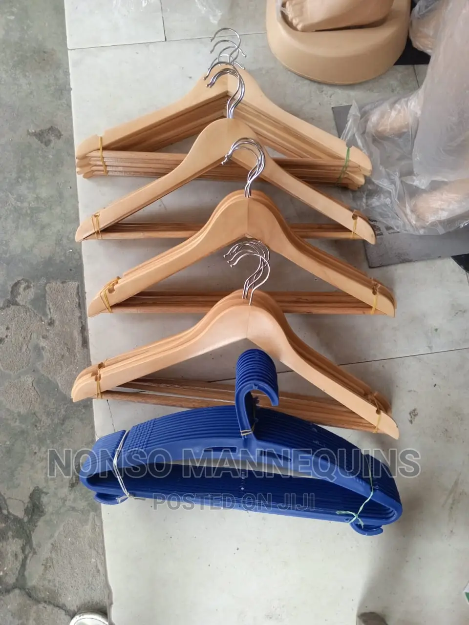 Packs Of Imported Clean Wood Hangers