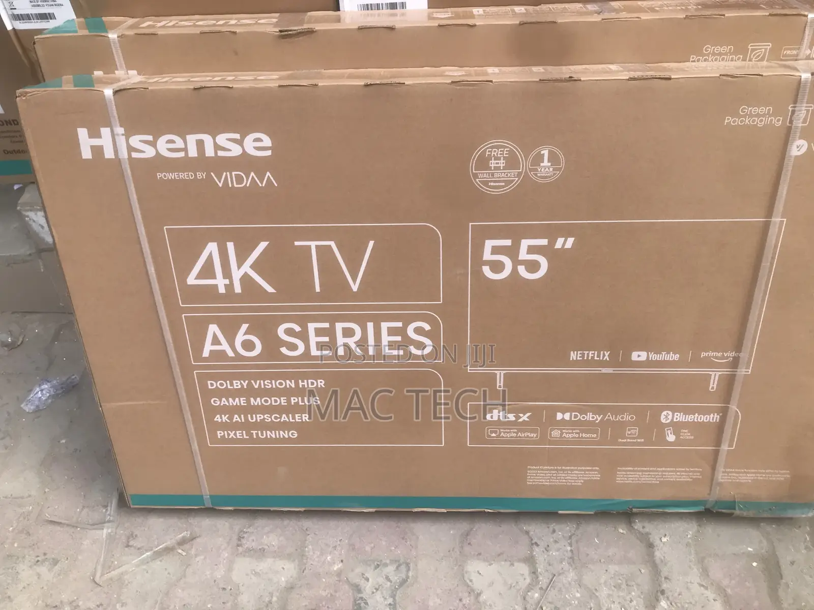 55 Inches Hisense Smart Tv With Bluetooth