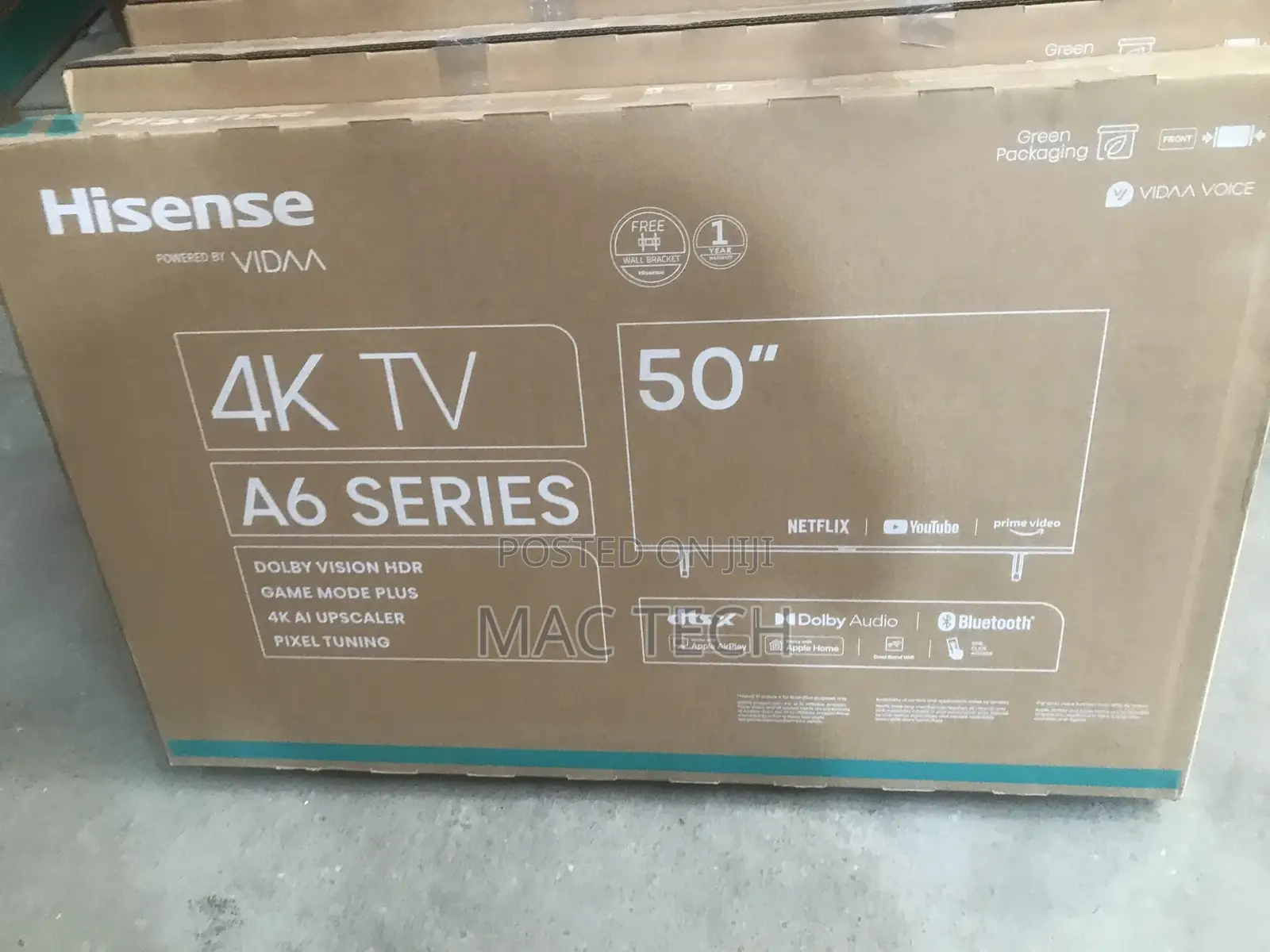 Hisense 50 Inches 4K Smart Tv.