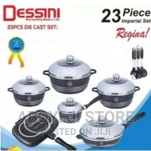 Set -23pcs Dessini Royal Die-Cast Cookware Set -23pcs