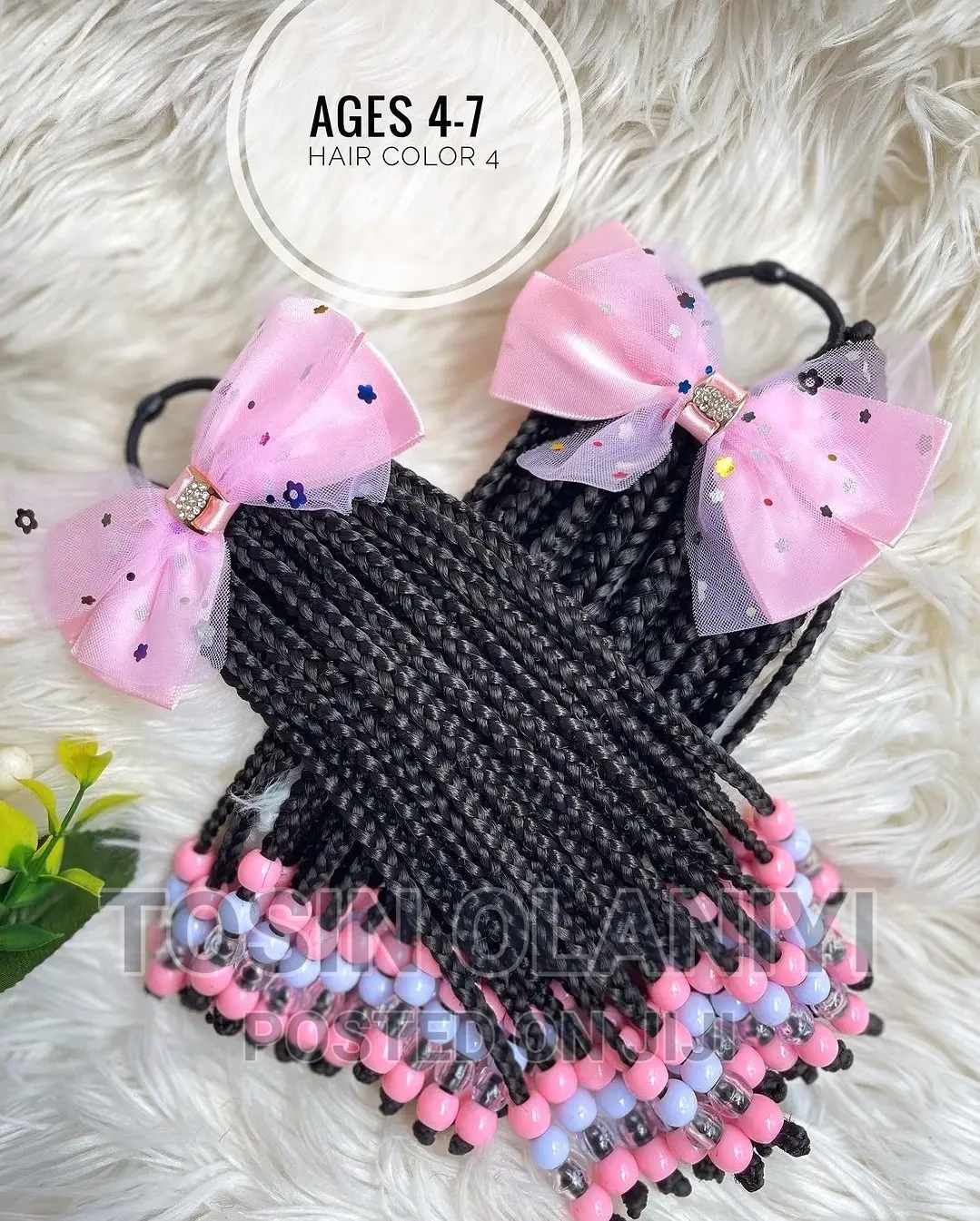 Kids Detachable Braided Ponytail