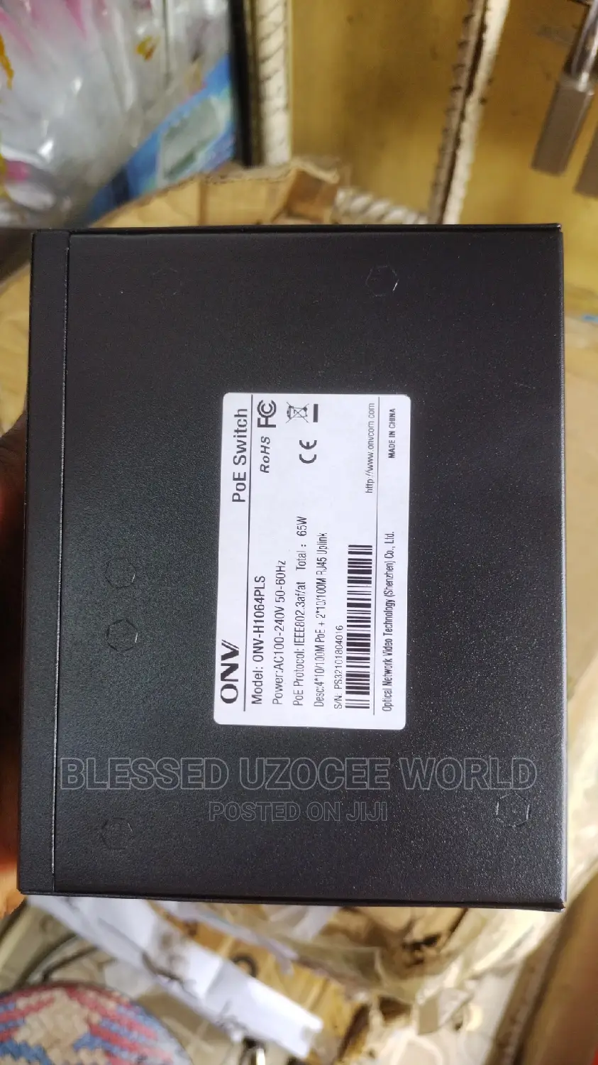 4 Port ONV Power Over Ethernet (POE) Switch+ 2 Extra Port