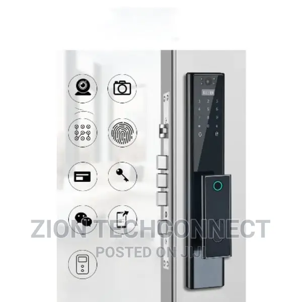 Flat Design Smart Door Lock With Built-in Camera