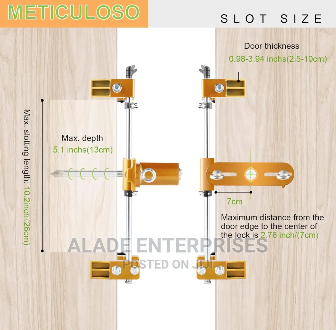 Doorlock Mortiser for Wooden Doors, Door Lock Kit Mortising