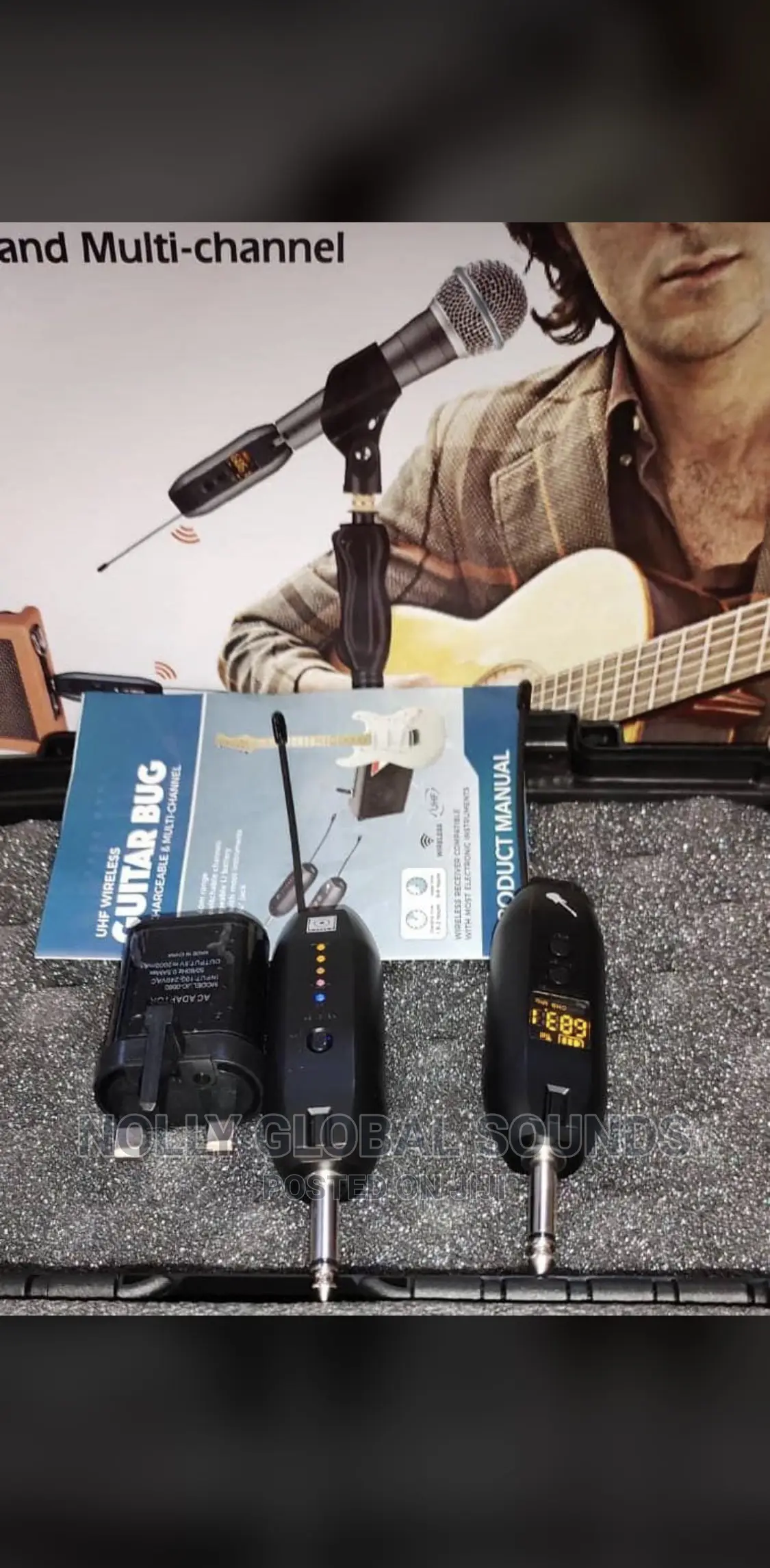 Uhf Wireless Transmitter Receiver 6.35mm Standard Audio