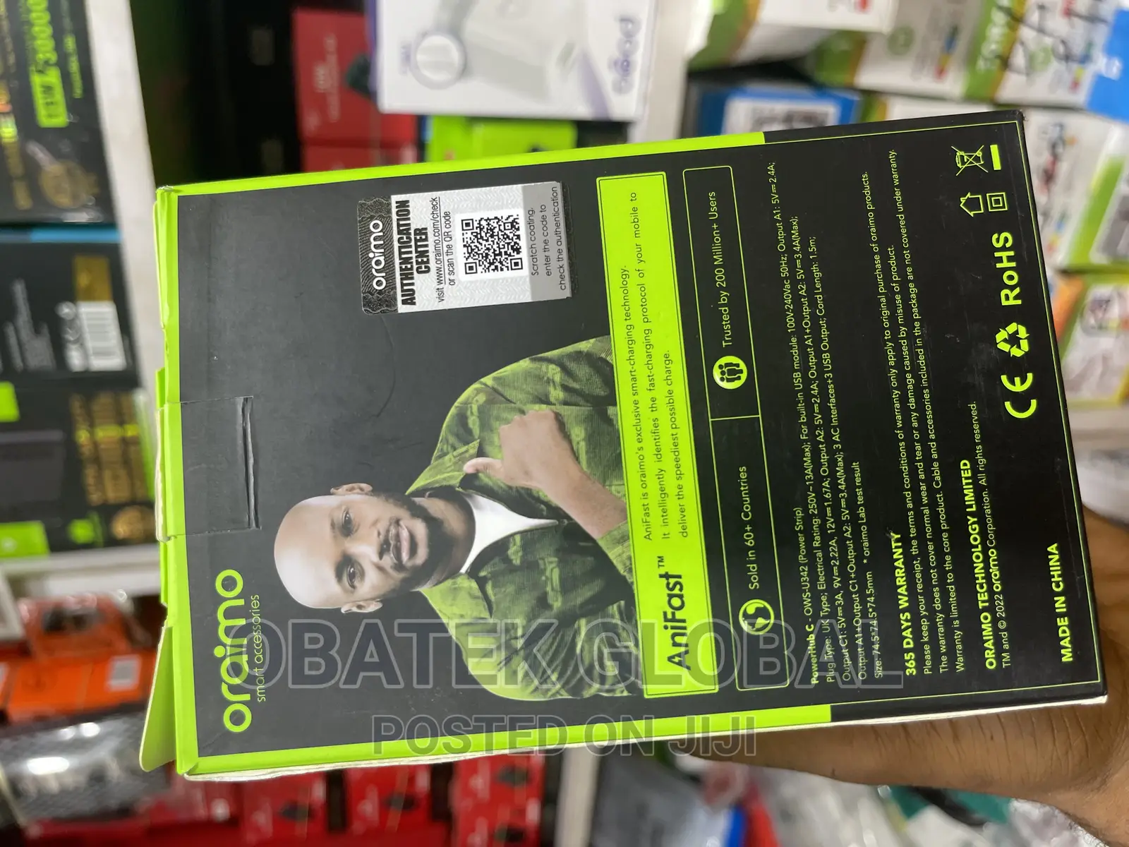 Oraimo Powerhub C 6-in-1 Expansion Cube Extension Charger