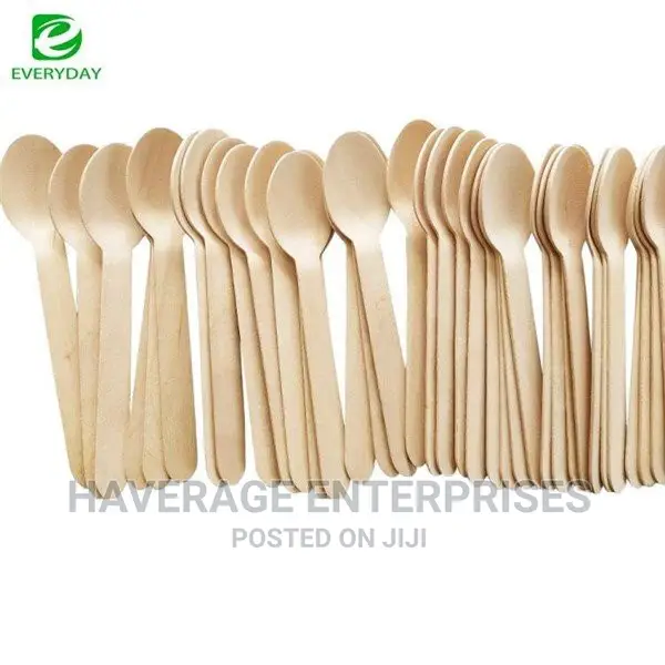 500 Mini Wooden Spoons/Fork Disposable