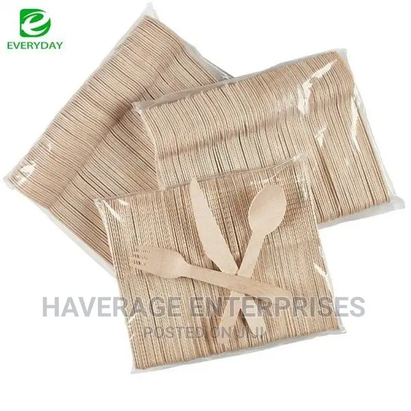 500 Mini Wooden Spoons/Fork Disposable