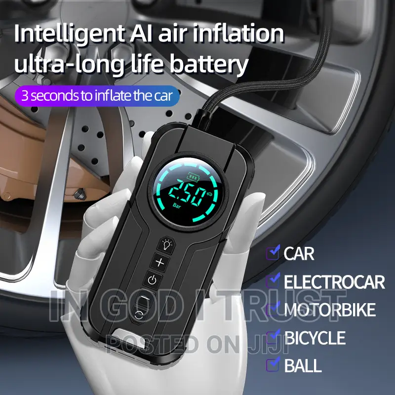 New Wireless Mini Car Tyre Electric Portable Air Pump Digita
