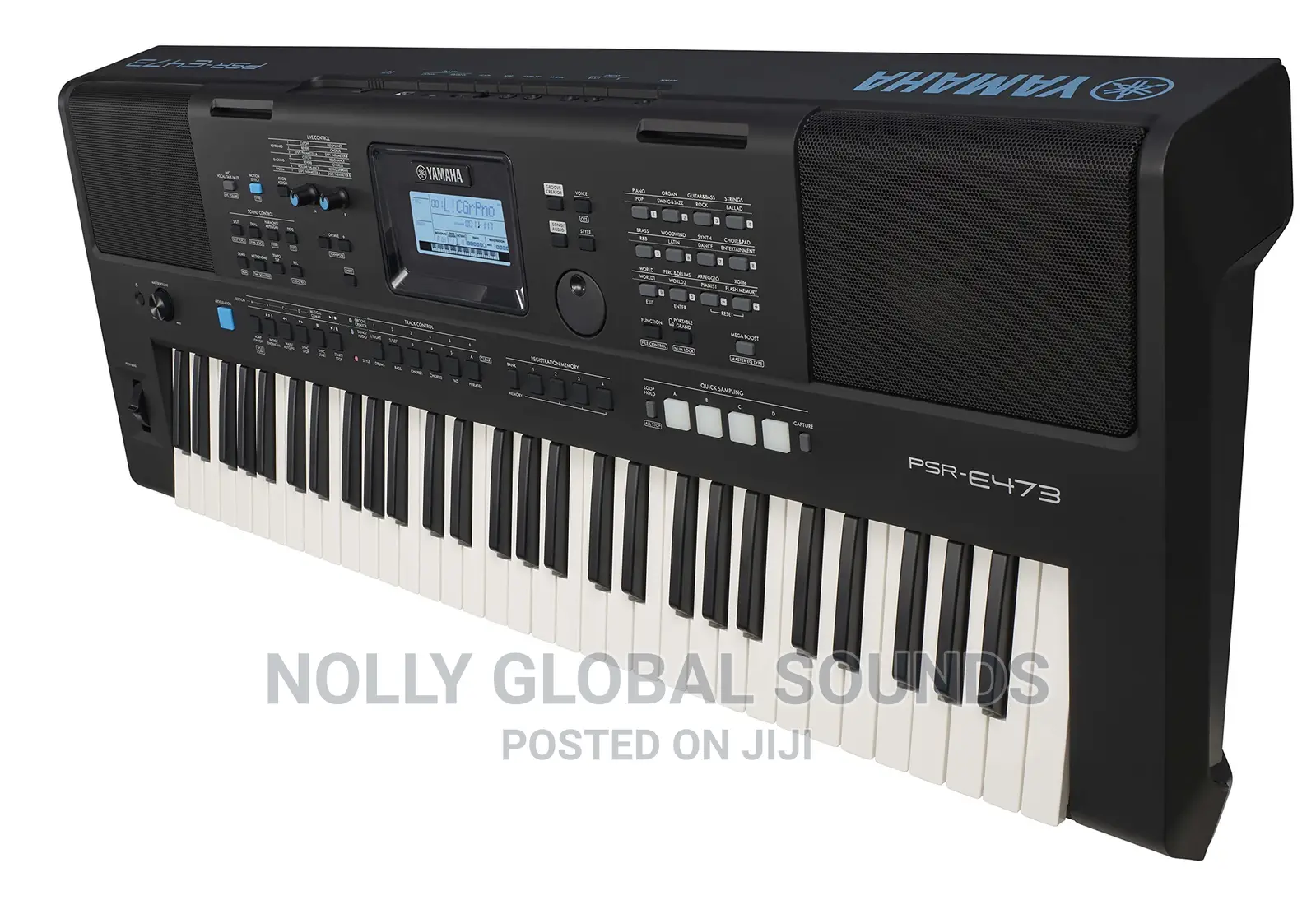Yamaha, PSR-E473 61-Key Portable Keyboard, Black