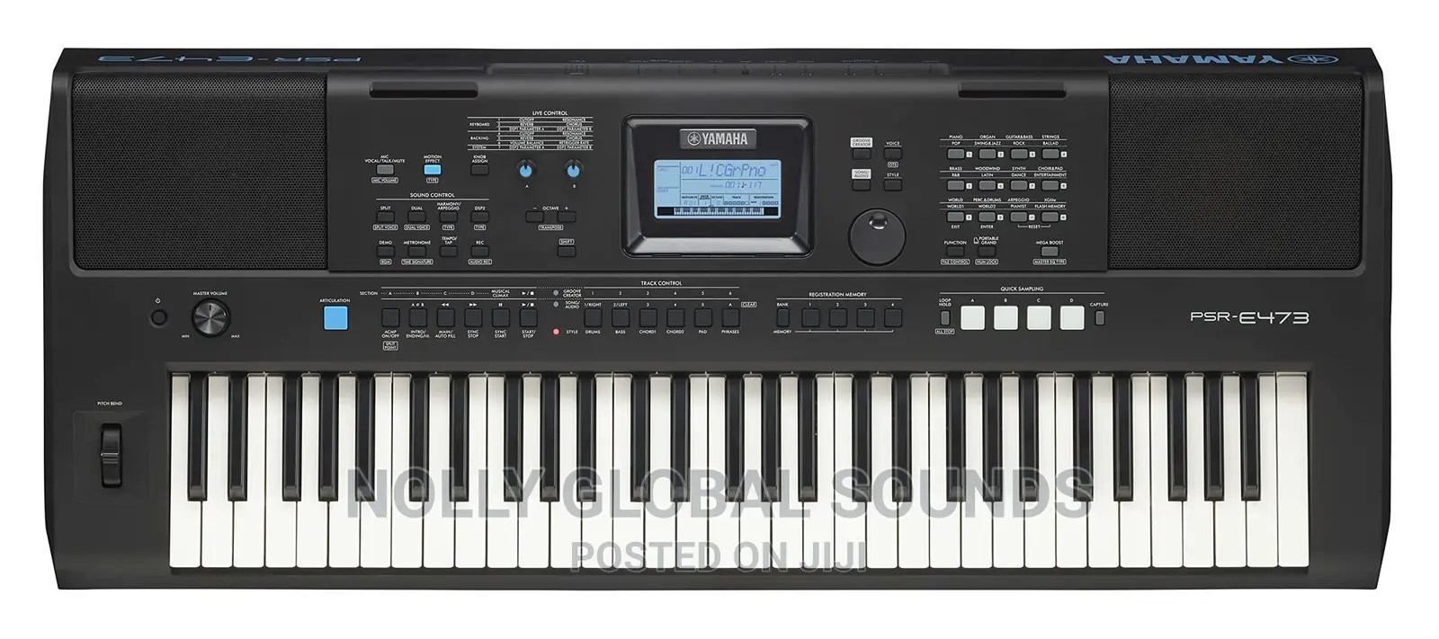 Yamaha, PSR-E473 61-Key Portable Keyboard, Black