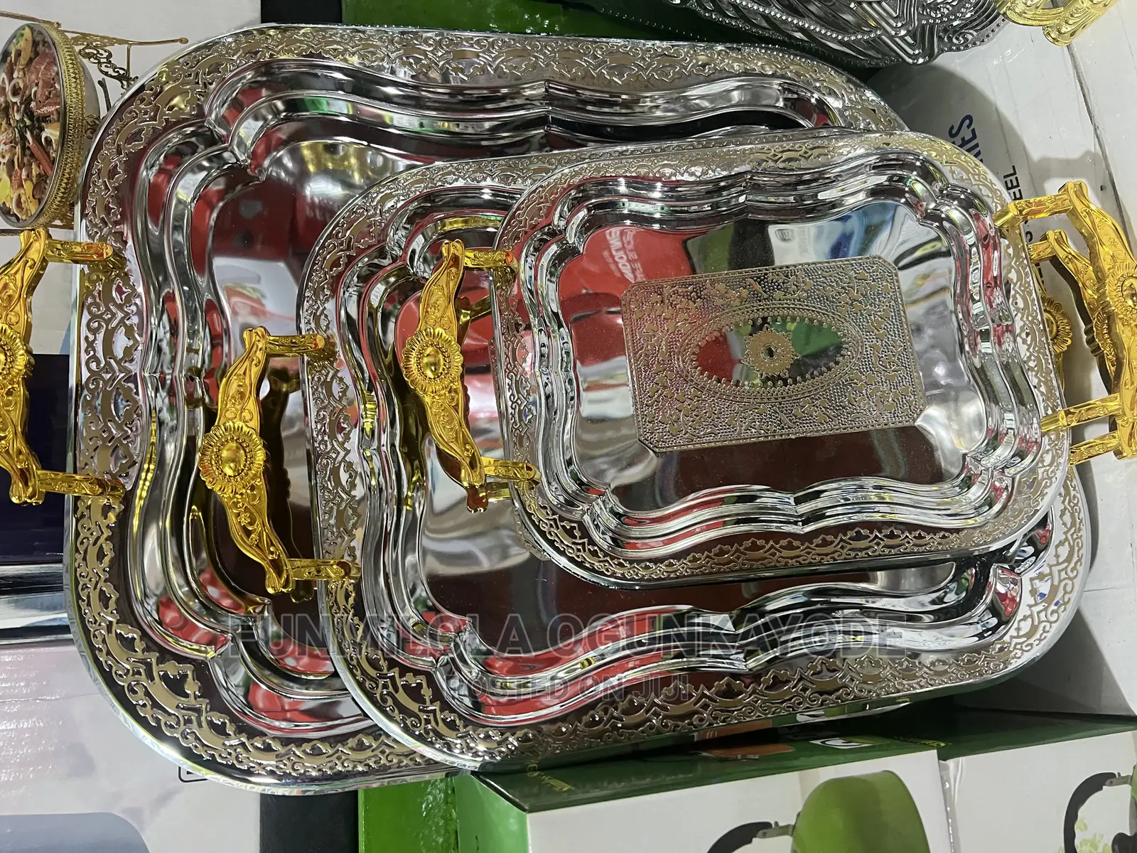 Gold and Silver Tray 3 in 1