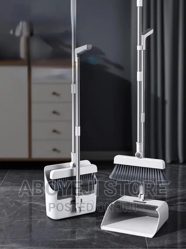 3 in 1 Broom Dustpan Set Home Folding Windproof Floo