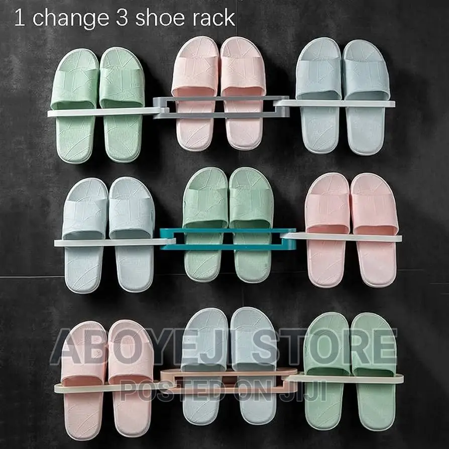 3in1 Foldable Shelf Slipper Rack Hanging Shoe Organizer,